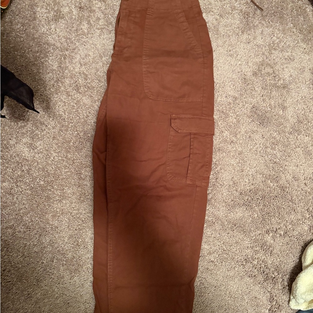 Womens rust Brown Cargo Pants